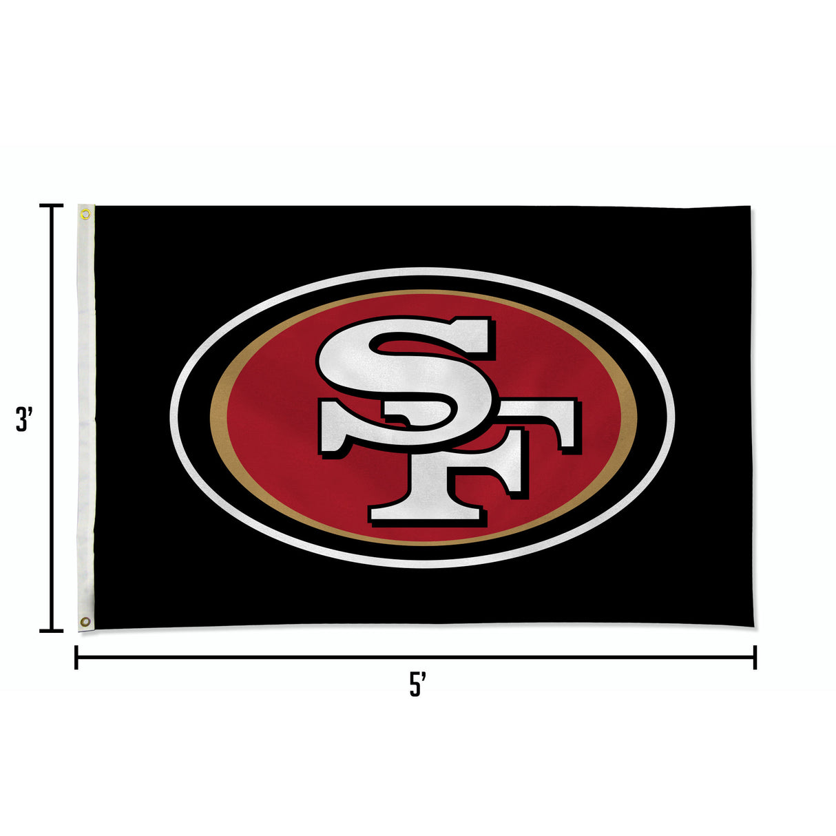 NFL San Francisco 49ers 3x5 Banner Flag Fan Gear NFL San Francisco 49ers