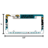 NFL Jacksonville Jaguars All Over Chrome Frame Fan Gear NFL Jacksonville Jaguars