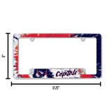 NHL Washington Capitals All Over Chrome Frame Fan Gear NHL Washington Capitals