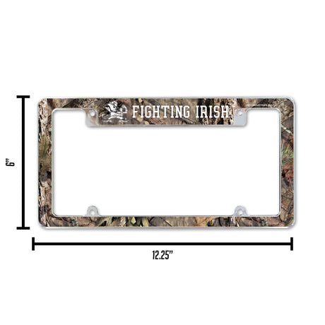 NCAA Notre Dame Fighting Irish - ND All Over Chrome Frame Fan Gear NCAA Notre Dame Fighting Irish