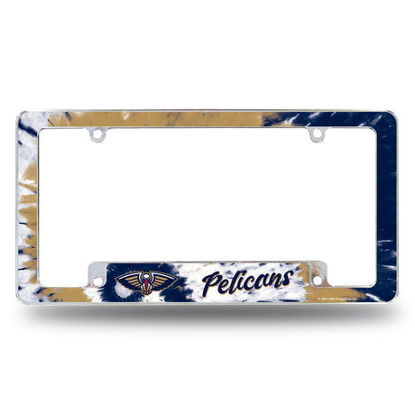 NBA New Orleans Pelicans All Over Chrome Frame Fan Gear NBA New Orleans Pelicans