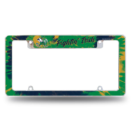 NCAA Notre Dame Fighting Irish - ND All Over Chrome Frame Fan Gear NCAA Notre Dame Fighting Irish