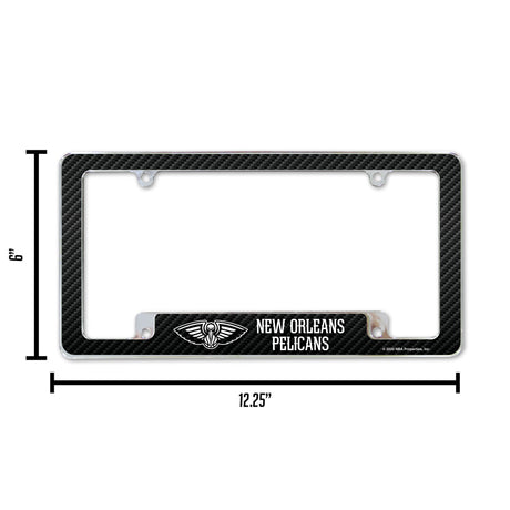 NBA New Orleans Pelicans All Over Chrome Frame Fan Gear NBA New Orleans Pelicans