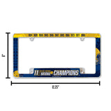 NCAA Notre Dame Fighting Irish - ND All Over Chrome Frame Fan Gear NCAA Notre Dame Fighting Irish