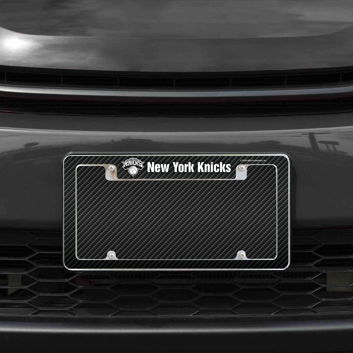 NBA New York Knicks All Over Chrome Frame Fan Gear NBA New York Knicks