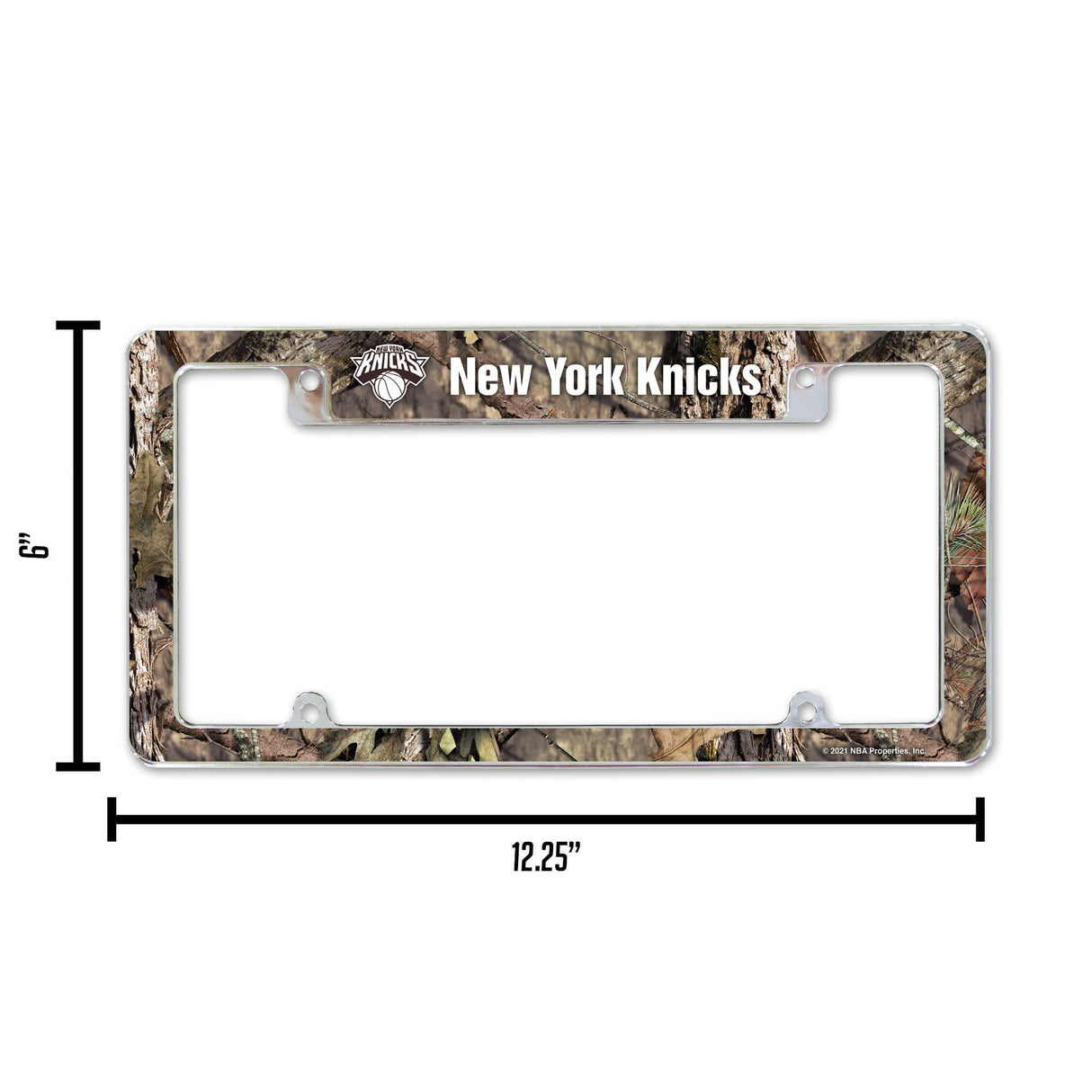NBA New York Knicks All Over Chrome Frame Fan Gear NBA New York Knicks