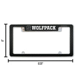 NCAA North Carolina State Wolfpack All Over Chrome Frame Fan Gear NCAA North Carolina State Wolfpack