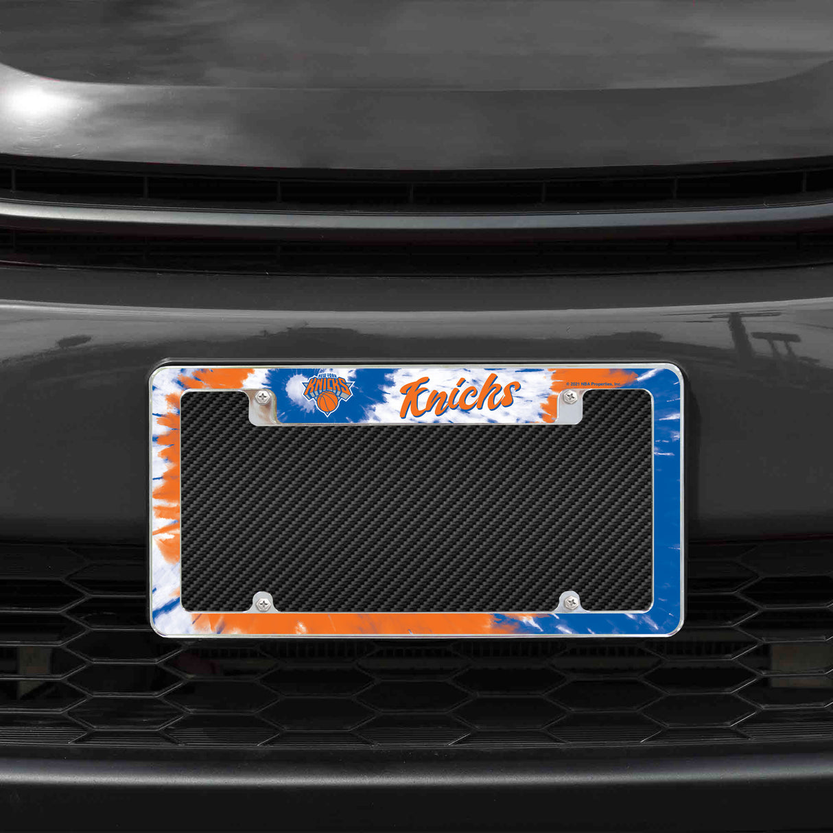 NBA New York Knicks All Over Chrome Frame Fan Gear NBA New York Knicks