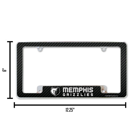 NBA Memphis Grizzlies All Over Chrome Frame Fan Gear NBA Memphis Grizzlies