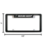 NBA Miami Heat All Over Chrome Frame Fan Gear NBA Miami Heat