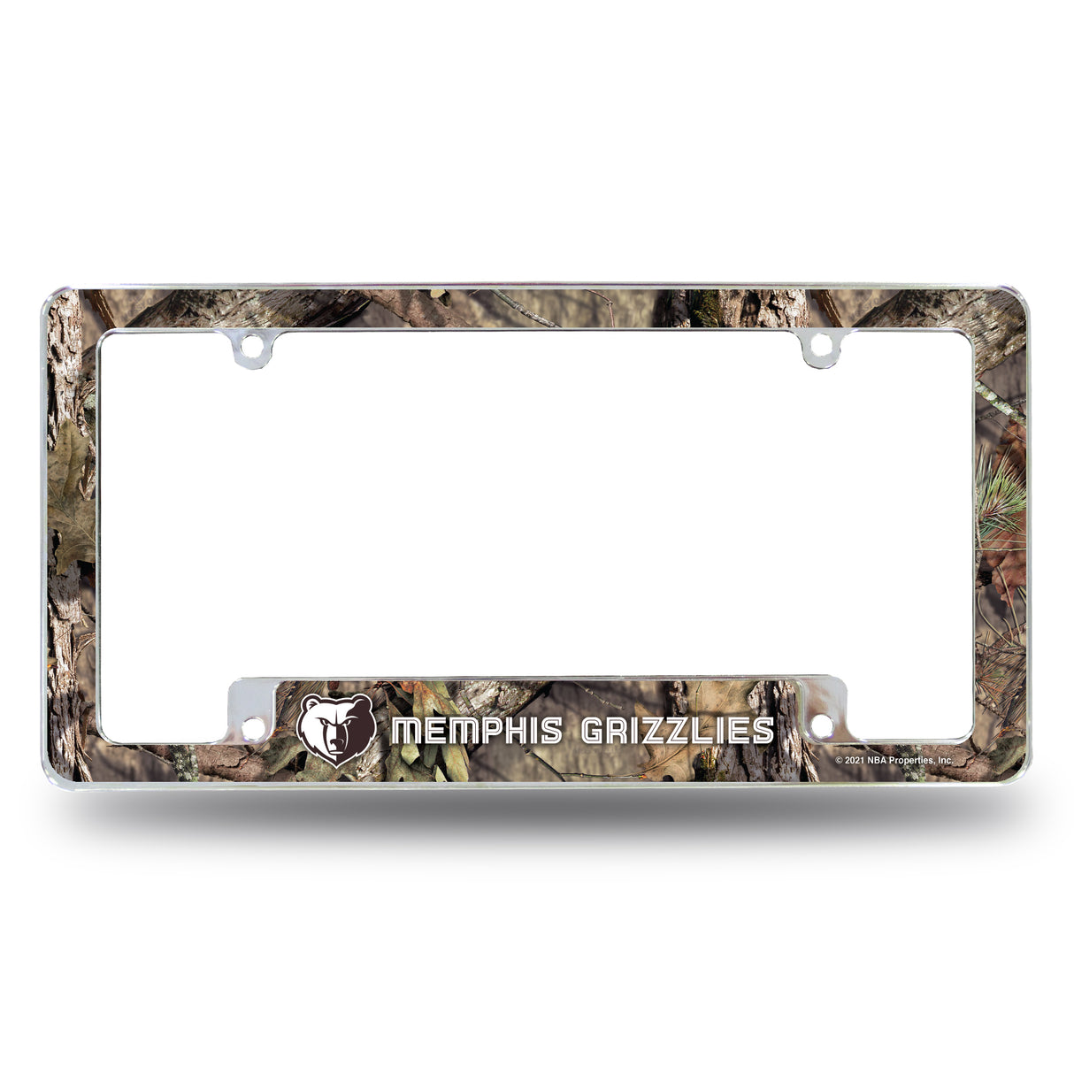 NBA Memphis Grizzlies All Over Chrome Frame Fan Gear NBA Memphis Grizzlies