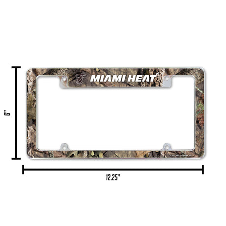 NBA Miami Heat All Over Chrome Frame Fan Gear NBA Miami Heat