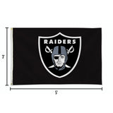 NFL Las Vegas Raiders 3x5 Banner Flag Fan Gear NFL Las Vegas Raiders