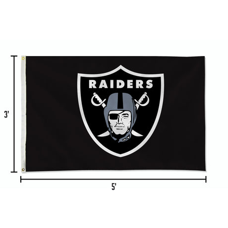 NFL Las Vegas Raiders 3x5 Banner Flag Fan Gear NFL Las Vegas Raiders