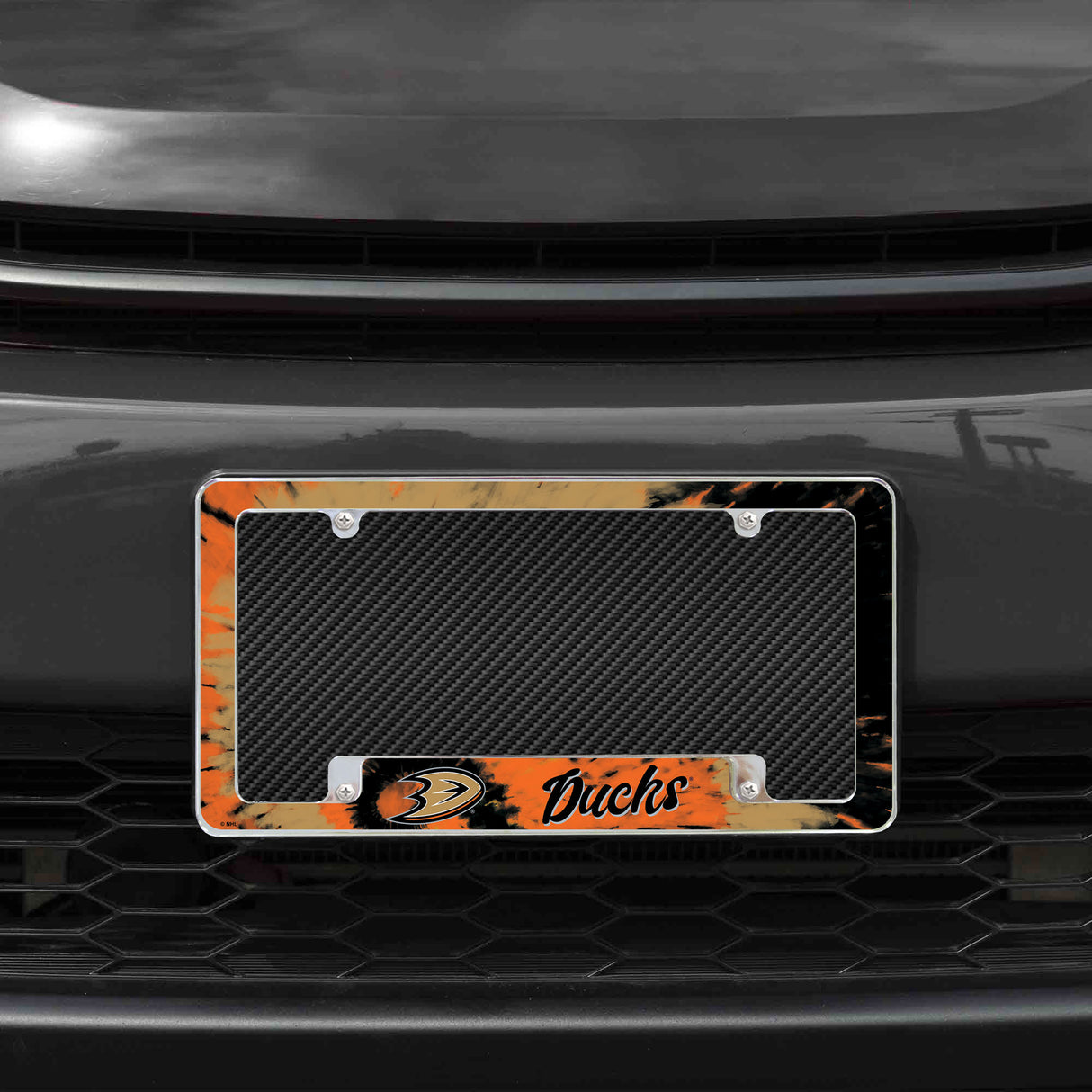 NHL Anaheim Ducks All Over Chrome Frame Fan Gear NHL Anaheim Ducks