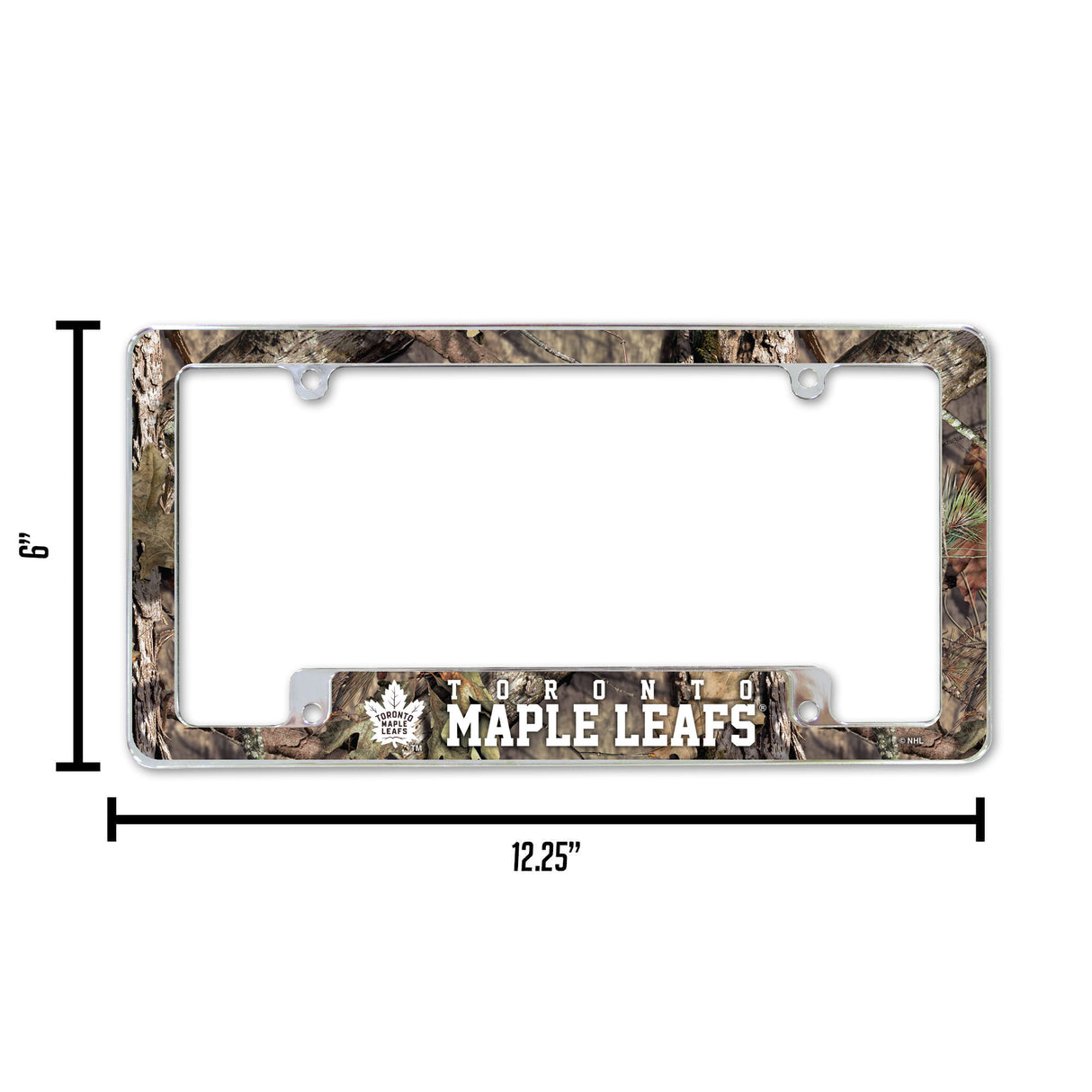 NHL Toronto Maple Leafs All Over Chrome Frame Fan Gear NHL Toronto Maple Leafs