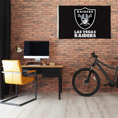NFL Las Vegas Raiders 3x5 Banner Flag Fan Gear NFL Las Vegas Raiders