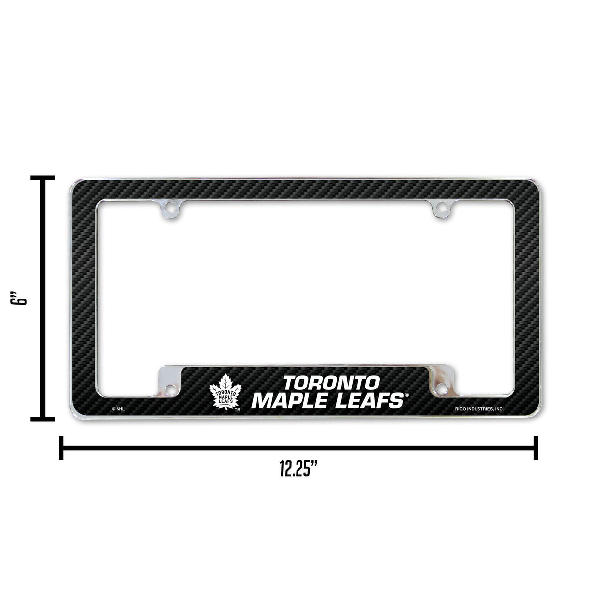 NHL Toronto Maple Leafs All Over Chrome Frame Fan Gear NHL Toronto Maple Leafs