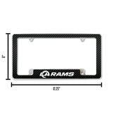 NFL Los Angeles Rams All Over Chrome Frame Fan Gear NFL Los Angeles Rams