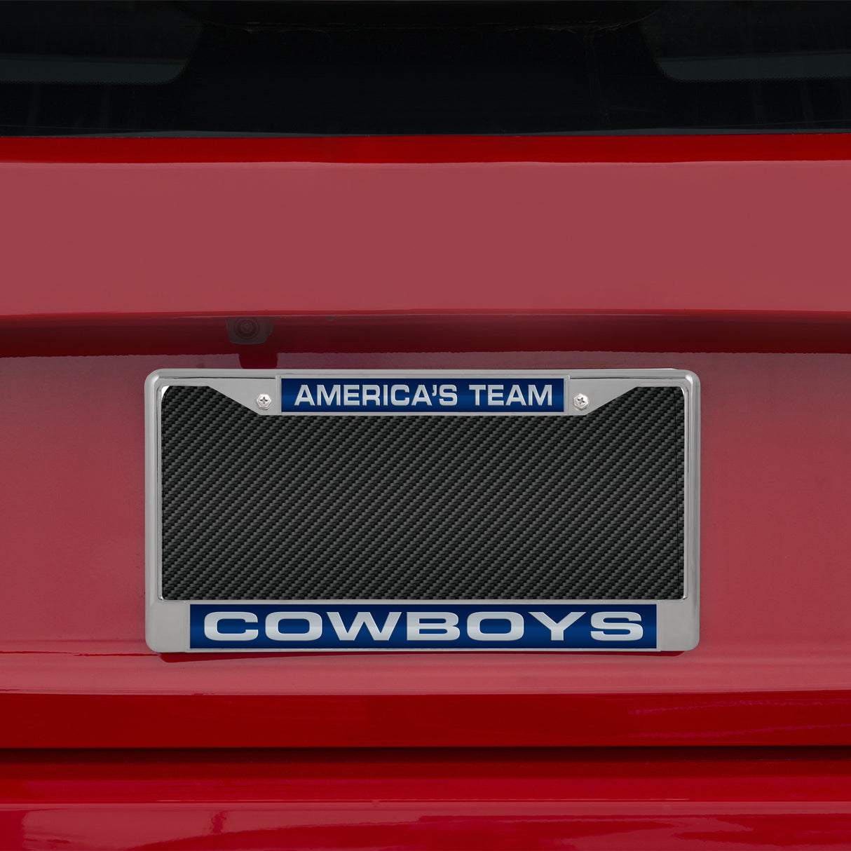 NFL Dallas Cowboys Laser Cut Chrome License Plate Frame Fan Gear NFL Dallas Cowboys