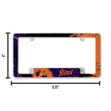 NBA Phoenix Suns All Over Chrome Frame Fan Gear NBA Phoenix Suns