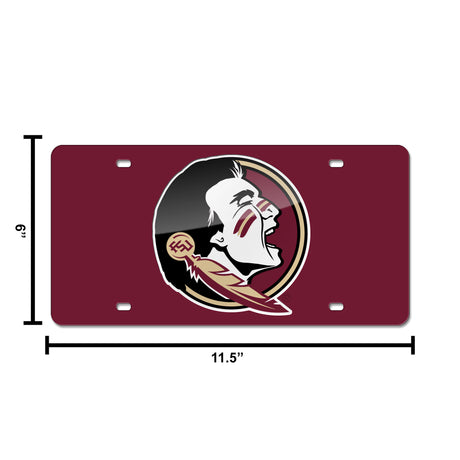 NCAA Florida State Seminoles Laser Cut Automobile Tag Fan Gear NCAA Florida State Seminoles