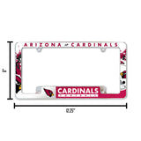 NFL Arizona Cardinals All Over Chrome Frame Fan Gear NFL Arizona Cardinals