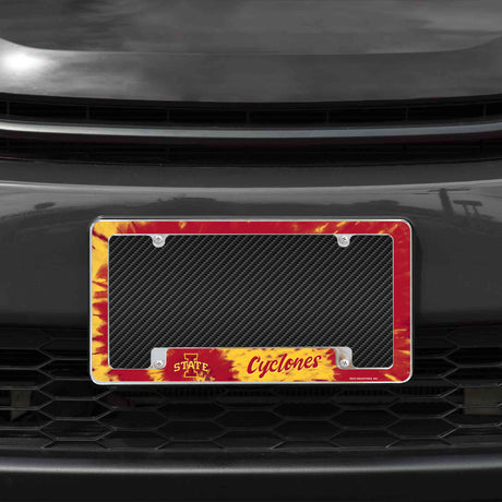 NCAA Iowa State Cyclones All Over Chrome Frame Fan Gear NCAA Iowa State Cyclones