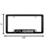 NFL Los Angeles Chargers All Over Chrome Frame Fan Gear NFL Los Angeles Chargers