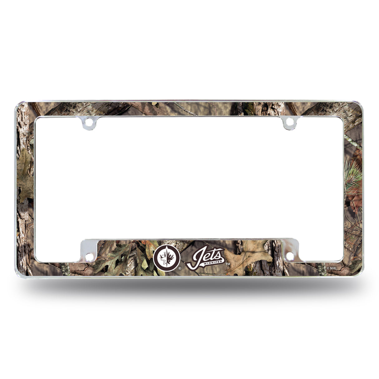 NHL Winnipeg Jets All Over Chrome Frame Fan Gear NHL Winnipeg Jets