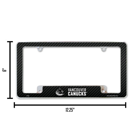 NHL Vancouver Canucks All Over Chrome Frame Fan Gear NHL Vancouver Canucks