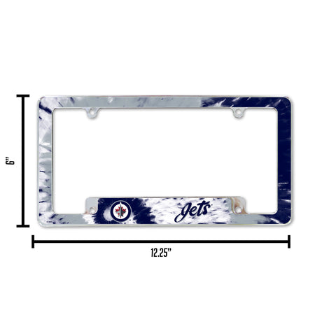 NHL Winnipeg Jets All Over Chrome Frame Fan Gear NHL Winnipeg Jets