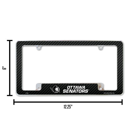 NHL Ottawa Senators All Over Chrome Frame Fan Gear NHL Ottawa Senators