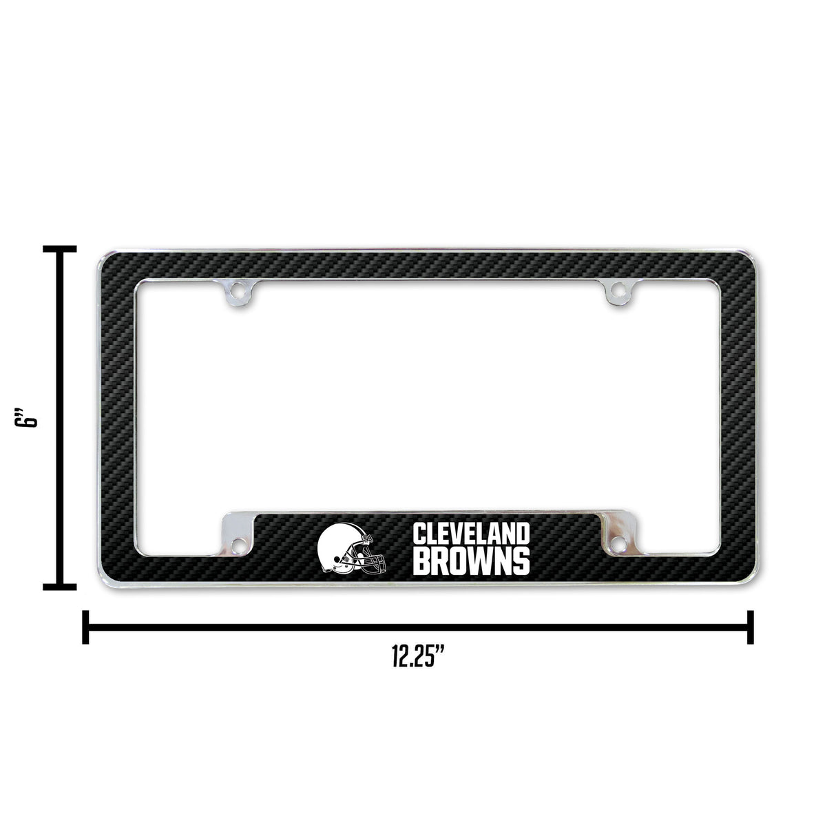 NFL Cleveland Browns All Over Chrome Frame Fan Gear NFL Cleveland Browns