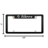 NFL Miami Dolphins All Over Chrome Frame Fan Gear NFL Miami Dolphins