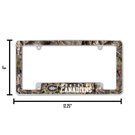 NHL Montreal Canadiens All Over Chrome Frame Fan Gear NHL Montreal Canadiens
