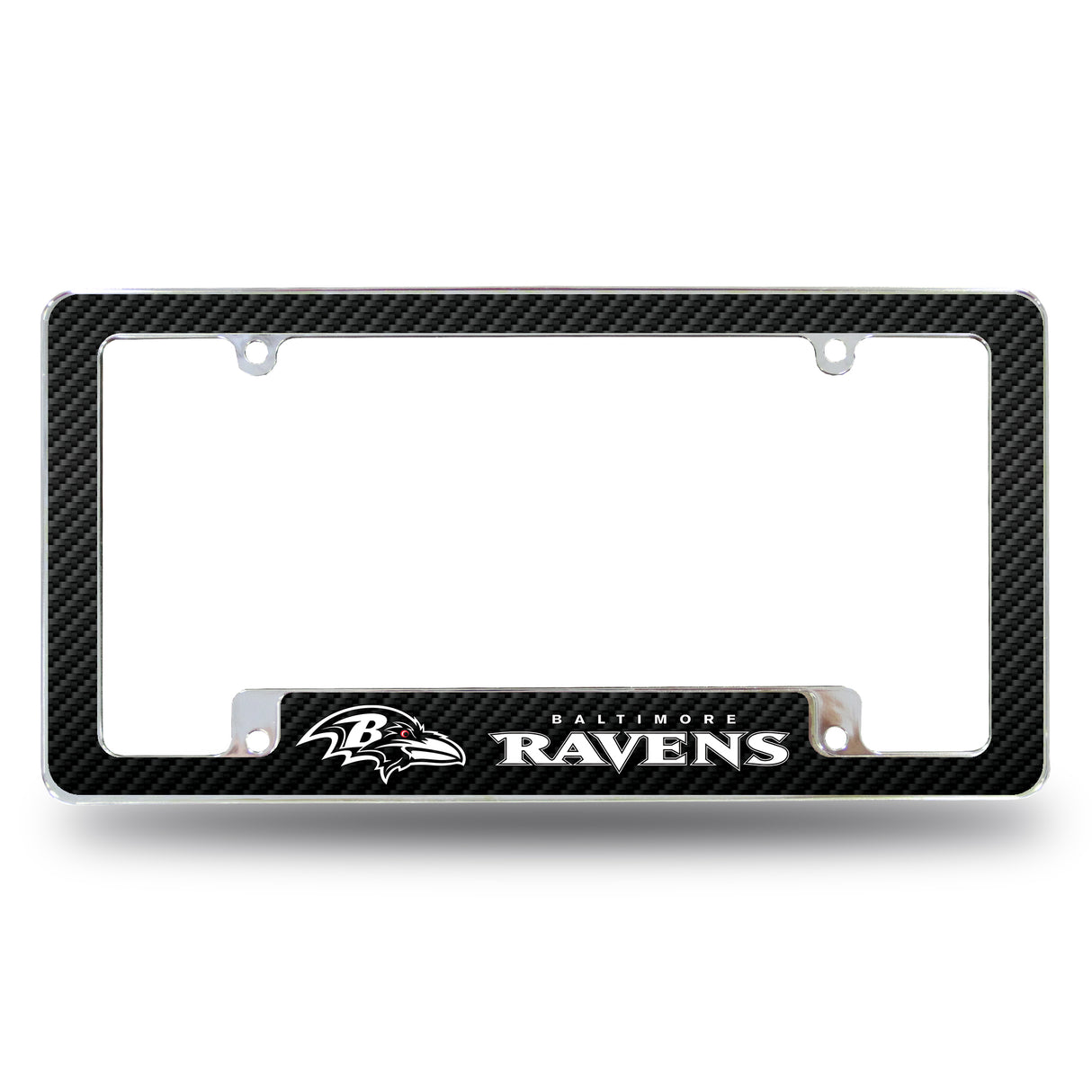 NFL Baltimore Ravens All Over Chrome Frame Fan Gear NFL Baltimore Ravens