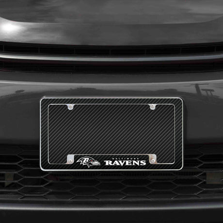 NFL Baltimore Ravens All Over Chrome Frame Fan Gear NFL Baltimore Ravens