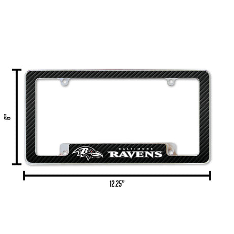 NFL Baltimore Ravens All Over Chrome Frame Fan Gear NFL Baltimore Ravens