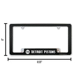 NBA Detroit Pistons All Over Chrome Frame Fan Gear NBA Detroit Pistons