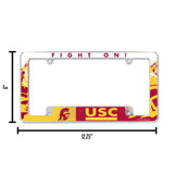 NCAA Southern California Trojans - USC All Over Chrome Frame Fan Gear NCAA Southern California Trojans