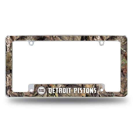 NBA Detroit Pistons All Over Chrome Frame Fan Gear NBA Detroit Pistons