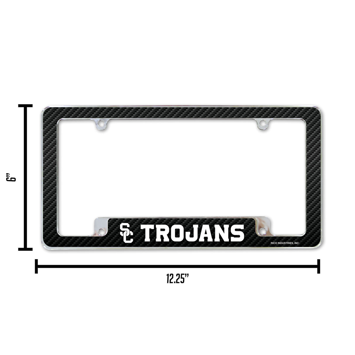 NCAA Southern California Trojans - USC All Over Chrome Frame Fan Gear NCAA Southern California Trojans