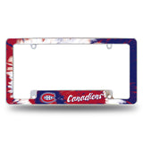 NHL Montreal Canadiens All Over Chrome Frame Fan Gear NHL Montreal Canadiens
