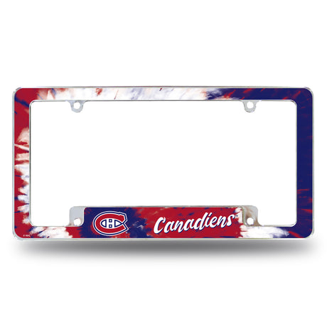 NHL Montreal Canadiens All Over Chrome Frame Fan Gear NHL Montreal Canadiens