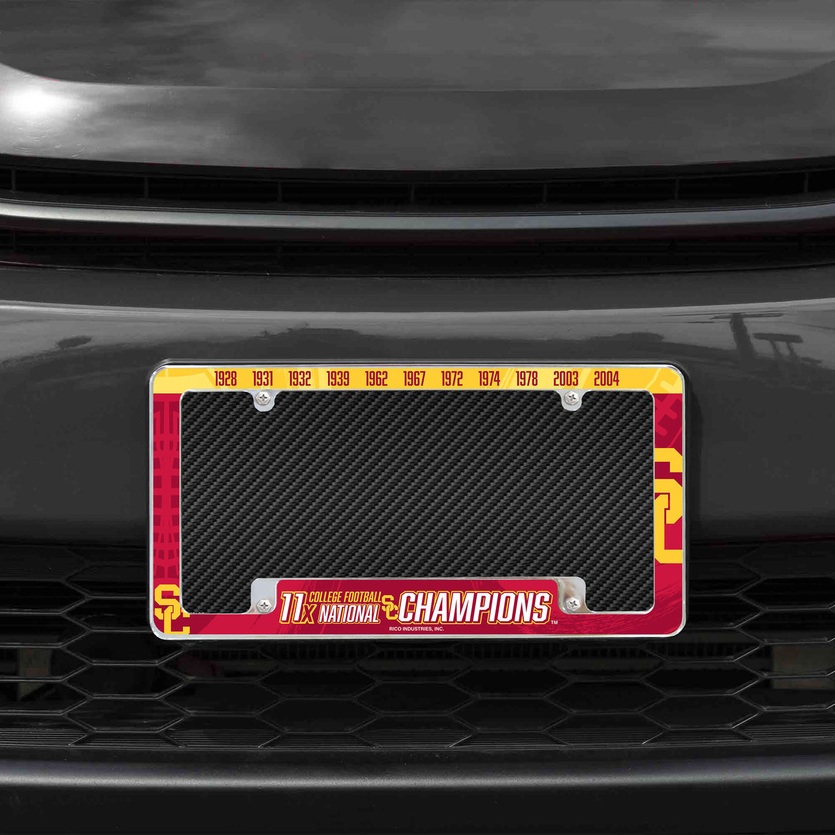NCAA Southern California Trojans - USC All Over Chrome Frame Fan Gear NCAA Southern California Trojans