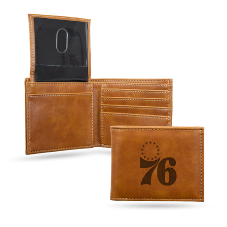 NBA Philadelphia 76ers Laser Engraved Bill-Fold Fan Gear NBA Philadelphia 76ers