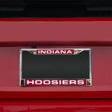NCAA Indiana Hoosiers Laser Cut Chrome License Plate Frame Fan Gear NCAA Indiana Hoosiers