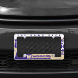 NCAA Washington Huskies All Over Chrome Frame Fan Gear NCAA Washington Huskies