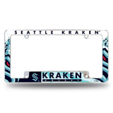 NHL Seattle Kraken All Over Chrome Frame Fan Gear NHL Seattle Kraken